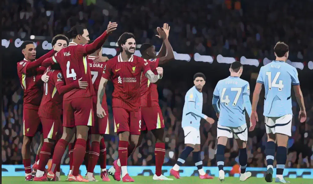 Team Celebrating Salah Score