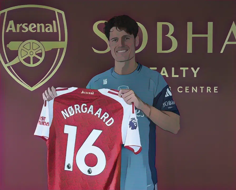 Arsenal unveil their new signing Christian Nørgaard