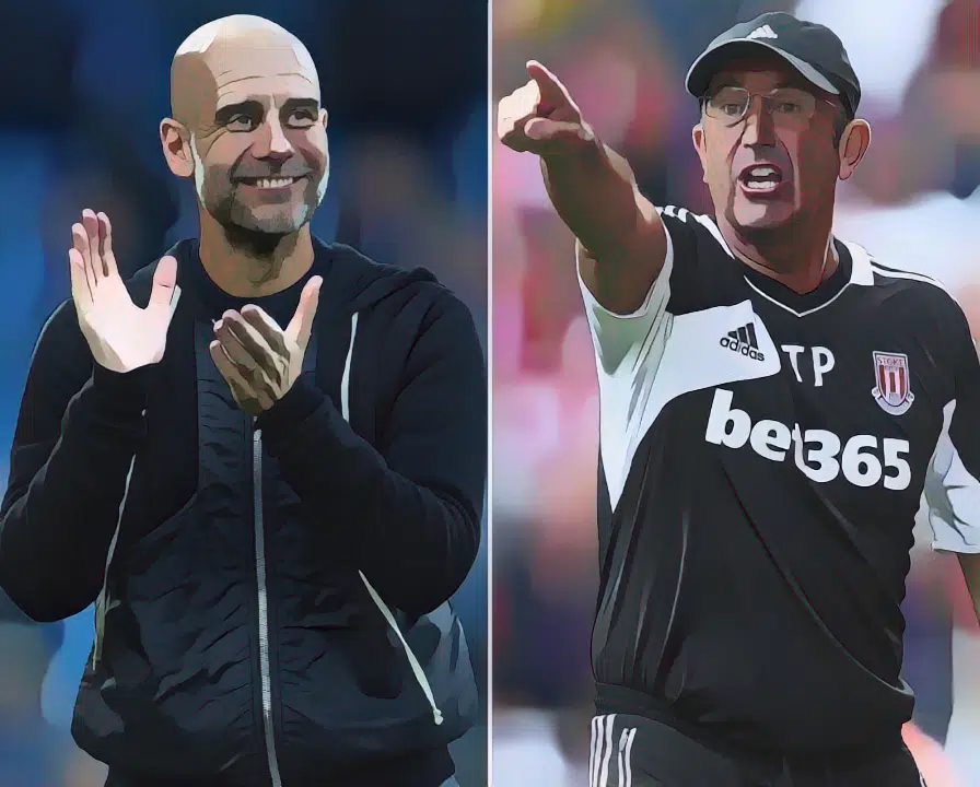 Pep Guardiola and Tony Pullis