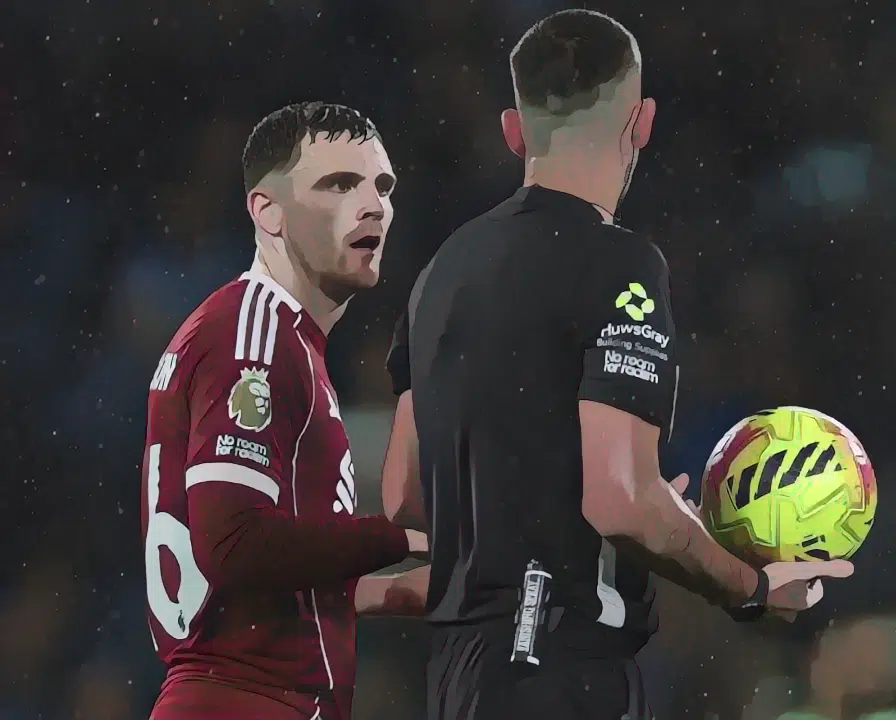 Andy Robertson said of his disallowed goal
