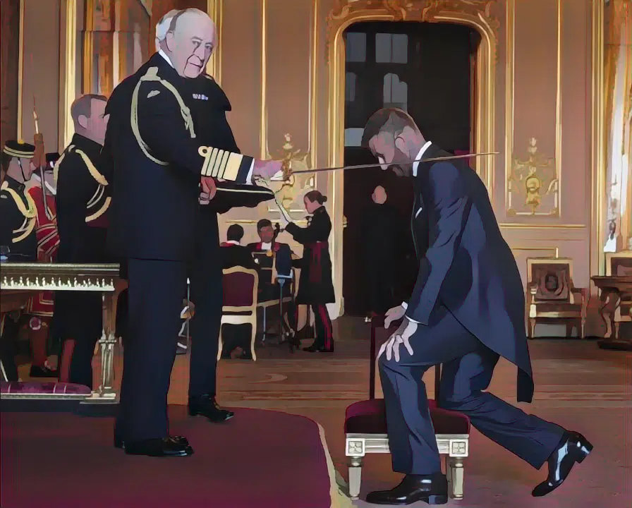 david bekham and king charles