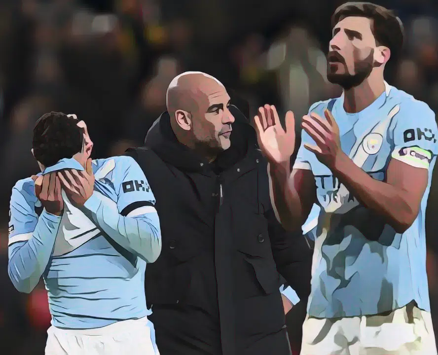 Pep Guardiola consoles Phil Foden