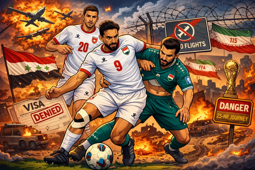 Iraq’s playoff in Monterrey at the end of March is in doubt.